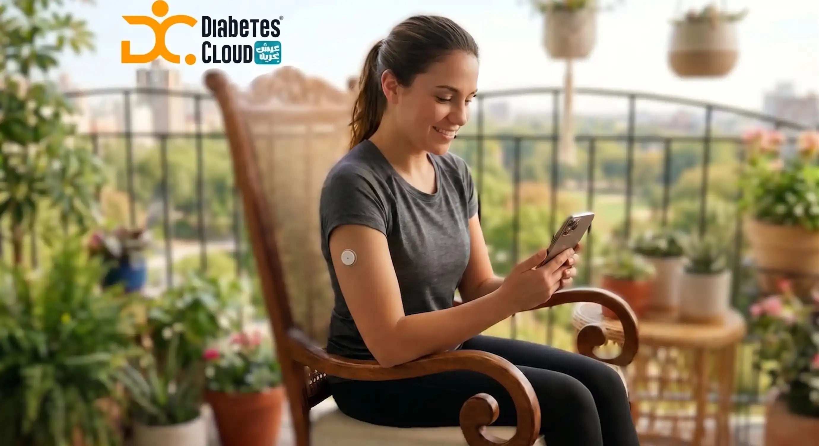 continuous glucose monitor egypt is linx on cute young girl smiling