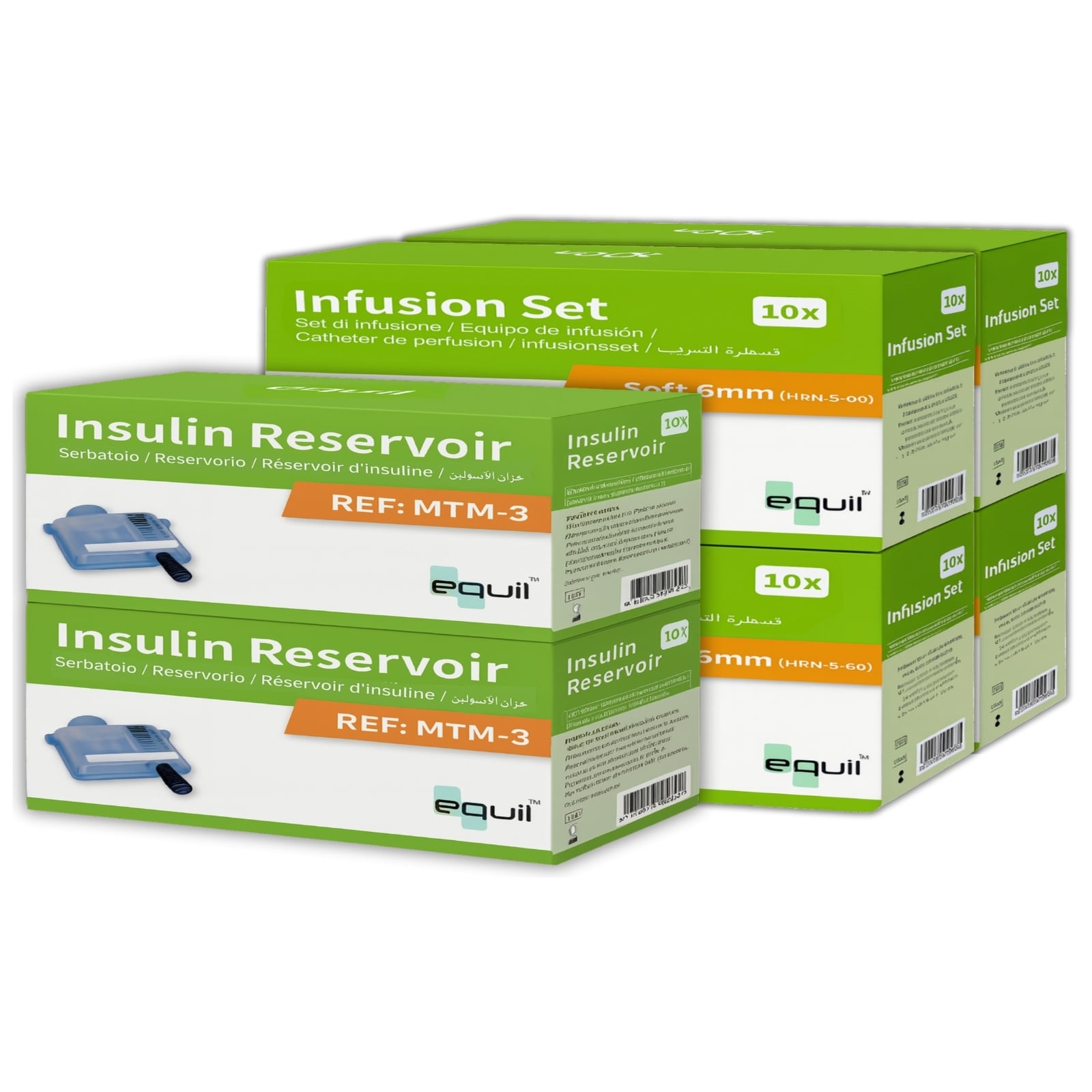 Equil Insulin pump packs 4 infusion set and 2 reservoir