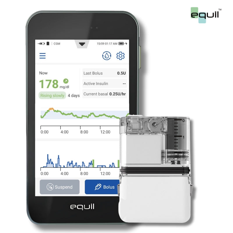Equil auto Customizable Alerts and Automated Insulin Delivery